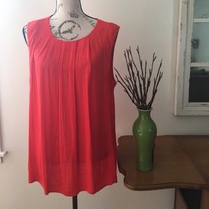 Vince Camuto Red Sleeveless Blouse